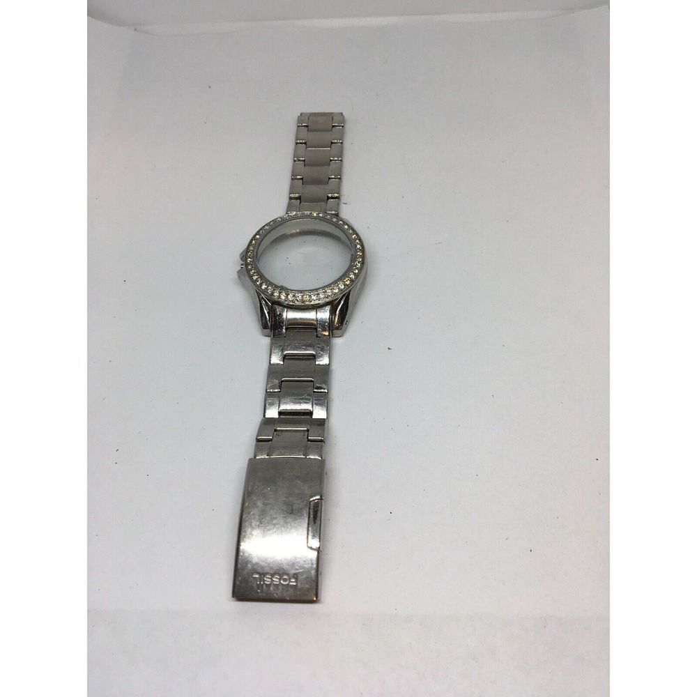 Authentic Fossil Watch Bracelet Strap Links Case Use For Parts Band 18mm T556